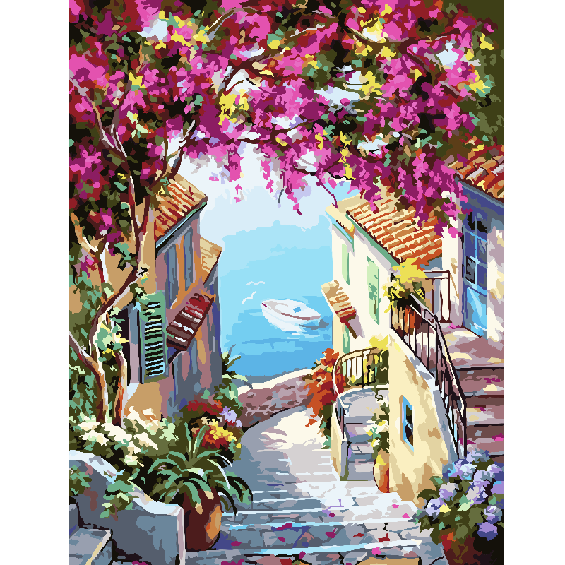 Kit Paint by numbers 50x65 Costa bella italiana | WG1011 Main Image